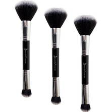 Rota Style Professional Çift Taraflı Makyaj Fırçası (Allık-Pudra & Kapatıcı) - 492 (3 Paketi)