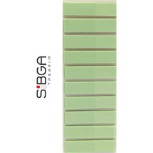 Sibga Tasarım Şeffaf Yeşil Renkli Postit Post-It 200 Yaprak Kitap Ayracı Ayraç Not Kağıdı