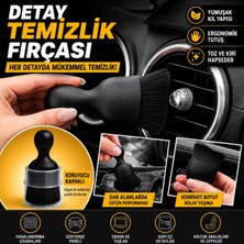 Baffhome Profesyonel  Araç Içi Detaylı Temizleme Fırçası -Araba Izgara, Klima ve Torpido Temizlik Fırçası Ergonomik Saplı