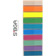 Şeffaf Renkli Postit Post-It Post It. Kitap Ayracı Ayraç Postit Sticker Not Kağıdı 200 Yaprak