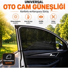 Baffhome Elit Seri Araç Ön Yan Cam Güneşlik Perde Esnek Geçmeli Tasarım Uv Korumalı Güneş Kesici