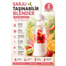 Sayarmarkt Bardak Blender Taşınabilir USB Şarjlı Meyve Karıştırıcı