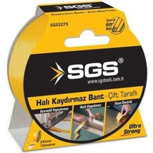 Rota Style Sgs Çift Taraflı Halı Kaydırmaz Bant, Güçlü, Sarı, 24MM x 10M