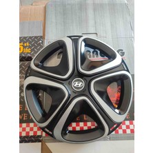Yk 15 Inç Hyundai I20 / I30 / I10 / Accent / Elantra Uyumlu Jant Kapağı 4'lü Takım Amblem Hediyeli
