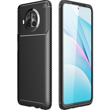 İlkyaz Fashion Xiaomi Mi 10T Lite Kılıf Auto Focus Karbon Kapak - Siyah
