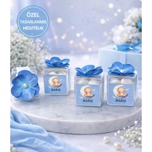 Burc Design Gift Mika Kutulu Kişiye Özel Bubble Mum ( Baby Shower , Hastane Odası Süslemesi) 15 Adet