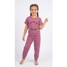 Sleeproom Kız Çocuk Love To Pembe Eşofman Takımı