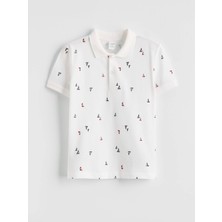 Lc Waikiki Yeni Sezon Polo Yaka Desenli Erkek Çocuk Tişört