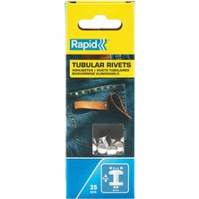 Rota Style Rapid Deri Için Delikli Perçinler, 8 mm Başlı Perçinler, Gümüş Renkli, 25 Adet (2 Parça)