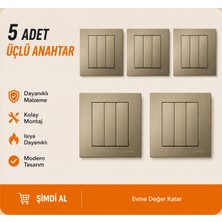 Ovivo Grano Titanyum Üçlü Anahtar 5 Adet