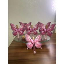Burc Design Gift Pembe Kelebek Hediyelik Cep Kolonya 10 Adet (Söz,nişan,kına,doğum Günü,baby Shower)