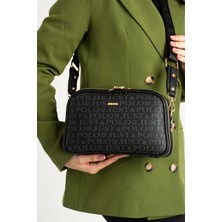Just Polo Siyah Premium Lüsk Premium Çapraz Askılı Askılı Çantası