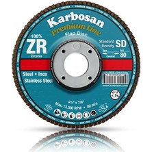 Rota Style Karbosan 115 mm Line Zr Sd Flap Disk - 80 Kum