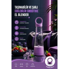 Sayarmarkt Kompakt Gövdeli USB Şarjlı Meyve ve Smoothie Blenderı
