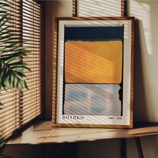 Rota Style Fark Tanıtım Rothko Çerçevesiz Poster, Dekoratif Çerçevesiz Poster, Tablo, Rothko-4, 21 x 30