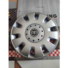 Yk 13 Inç Toyota Corolla / Yaris / Starlet Uyumlu Jant Kapağı 4'lü Takım Amblem Hediyeli