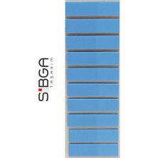 Sibga Tasarım Şeffaf Mavi Renkli Postit Post-It Post It. Kitap Ayracı Ayraç Postit Sticker Not Kağıdı 200 Yaprak