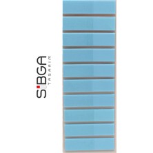 Sibga Tasarım Şeffaf Mavi Renkli Postit Post-It Post It. Kitap Ayracı Ayraç Postit Sticker Not Kağıdı 200 Yaprak