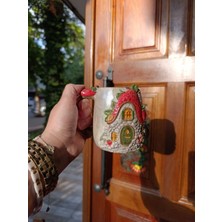 Bonita Bon Luxe El Yapımı 3D Kabartmalı Seramik Kupa | Fantastik Masal Temalı | El Boyaması Özel Tasarım Kahve & Çay Kupası | Koleksiyonluk Handmade Mug