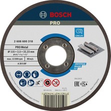 Rota Style - 115 * 2, 5 mm Expert Serisi Düz Metal Kesme Diski (Taş)