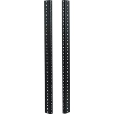 Rota Style Gator Rackworks Ağır Hizmet Tipi Çelik Raf Ray Seti; 12U Raf Boyutu (GRW-RACKRAIL-12U)