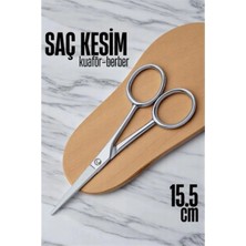Premini Kobalt Çelik Saç Kesim Makası 15.5 Cm, Kuaför ve Berber Için Profesyonel
