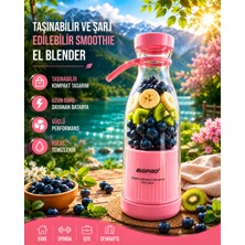 Sayarmarkt 380 ml Kablosuz Taşınabilir Smoothie ve Milkshake Blender