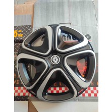 Yk 15 Inç Renault Clio / Megane / Symbol / Taliant / Fluence Uyumlu Jant Kapağı 4'lü Takım Amblem Hediyeli