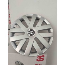 Yk 14 Inç Toyota Corolla / Yaris / Auris / Avensis Uyumlu Jant Kapağı 4'lü Takım Amblem Hediyeli