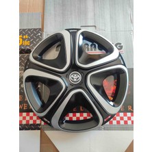 Yk 15 Inç Toyota Corolla / Yaris / Avensis / Auris Uyumlu Jant Kapağı 4'lü Takım Amblem Hediyeli