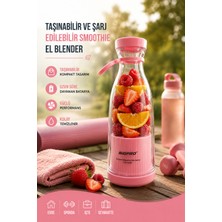 Sayarmarkt 380 ml USB Şarjlı Kablosuz Meyve ve Smoothie Blenderı
