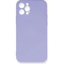 Asil Acar Home Apple Iphone 12 Pro Max Kılıf Nano Içi Kadife Silikon - Lila
