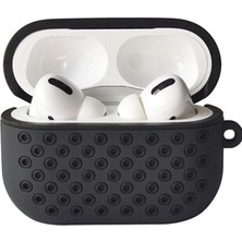 MiraLive Apple Airpods Pro 2 (2.nesil) Spor Delikli Kılıf - Siyah-Siyah