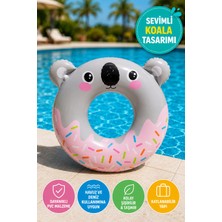 Medushop Çocuk Deniz Simidi Koala Desenli Şişme Yüzme Simidi Havuz Deniz Can Simidi Yaz Tatil Oyuncağı