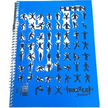 Dazzle Junior Human Spiralli Okul Defteri A4 Pp Kapak 96 Yaprak