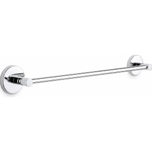 Rota Style Alper Banyo 304 Paslanmaz Çelik Havlu Askısı 40 Cm, Parlak Krom Kaplama, Yapışkanlı Vidalı Monta