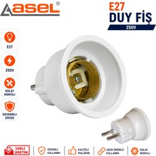 Asel Duy Fiş (E27 Ampul Soketli)