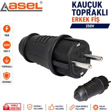 Asel Kauçuk Topraklı Erkek Fiş