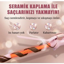 Premini Saç Maşası, Düzleştirici, Katlı ve Dalgalı Bukleler Için Kullanışlı Alet