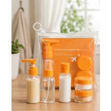 Premini Set Halinde 5 Adet Şeffaf, Sızdırmaz Seyahat Kozmetik Şişesi
