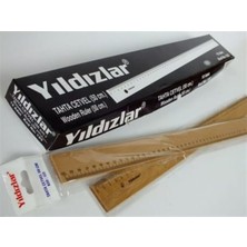 Yıldızlar Tahta Cetvel 50 cm Wooden Ruler Okul Gereçleri Ahşap Cetvel