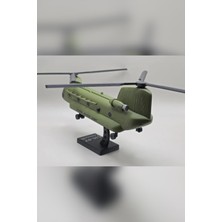 Genç 3D Ch-47 Chinook Helikopter Maket Kit Kart - Estetik Dekoratif Askeri Hava Aracı Puzzle Figür