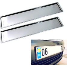 Şimika 2 Li Paslanmaz Krom Metal Plakalık 52.7cm x 11.5cm