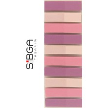 Sibga Tasarım Şeffaf Pembe Renkli Postit Post-It Post It. Kitap Ayracı Ayraç Postit Sticker 200 Yaprak