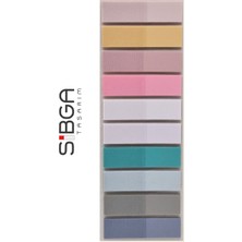 Sibga Tasarım Şeffaf Renkli Postit Post-It Post It. Kitap Ayracı Ayraç Postit Sticker Not Kağıdı 200 Yaprak
