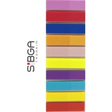 Sibga Tasarım Şeffaf Renkli Postit Post-It Post It. Kitap Ayracı Ayraç Postit Sticker Not Kağıdı 200 Yaprak