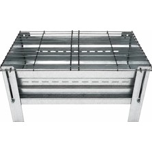 Omnipazar Portatif Taşınabilir Katlanır Galvaniz Paslanmaz Mangal