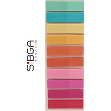 Sibga Tasarım Şeffaf Renkli Postit Post-It Post It. Kitap Ayracı Ayraç Postit Sticker Not Kağıdı 200 Yaprak
