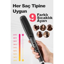 Premini 3'ü 1 Arada Yeni Nesil Saç Düzleştirici Tarak, 210°C Isı, Seramik Taban
