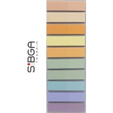 Sibga Tasarım Şeffaf Renkli Postit Post-It Post It. Kitap Ayracı Ayraç Postit Sticker Not Kağıdı 200 Yaprak